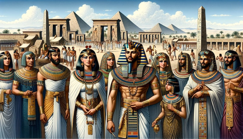 Who wore Egyptian jewelry ?