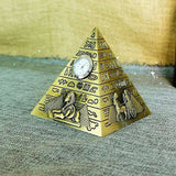 Copper pyramid Bronze with dial