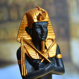 Black and gold pharaoh statue