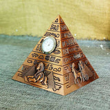 Copper pyramid Copper with dial