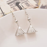 Pyramid Earrings Silver Plated