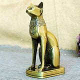 Gold Egyptian Cat - Bastet Goddess Statuette