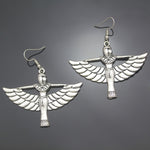 Sterling silver earring with wings of isis - Dangle Earrings