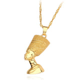 Nefertiti Gold & Silver Vintage Necklace