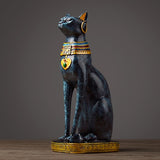 Black Egyptian Cat Statue - Bastet Goddess