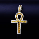 Ankh Cross Necklace gold-yellow color