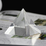 Quartz Pyramid Figurine - Crystal Glass
