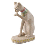 2 Small Egyptian Cat Statues - Bastet Goddess