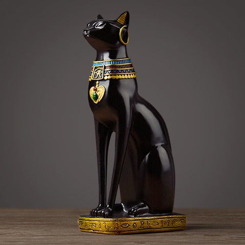 Black cat sculpture Black Egyptian Cat Texture
