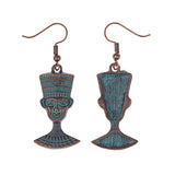 Nefertiti Bust Earrings - Egyptian Dangles