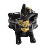 Black cat ashtray