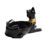 Black cat ashtray
