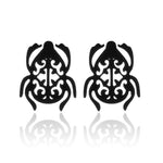 Beetle earrings Black