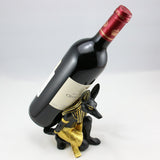 Wine bottle holder - Anubis Dog God