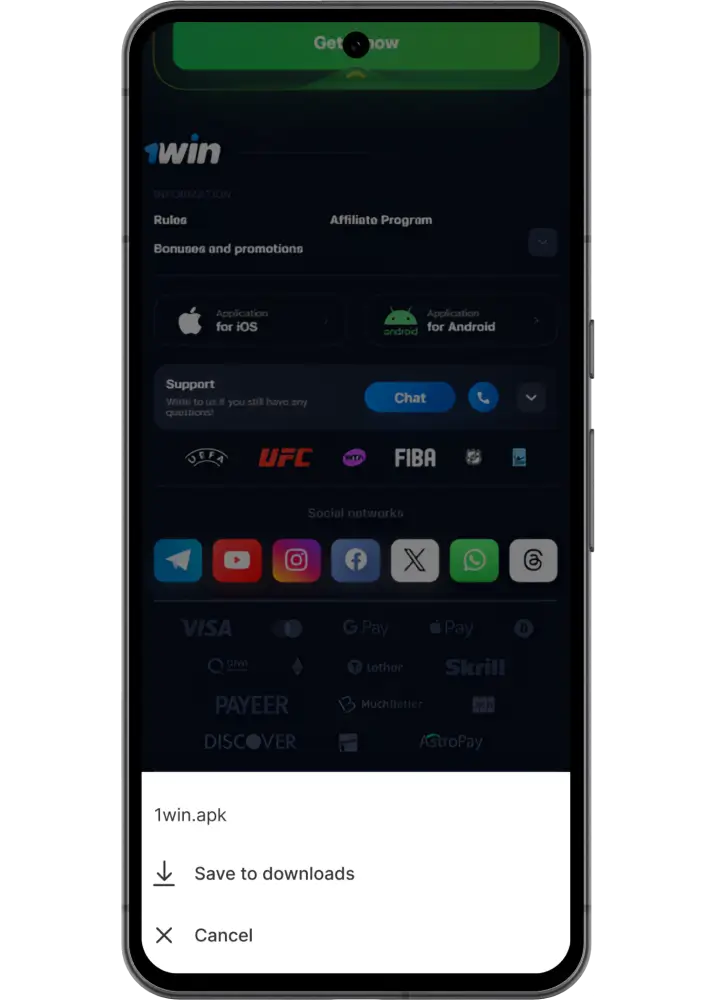 1win mobile android